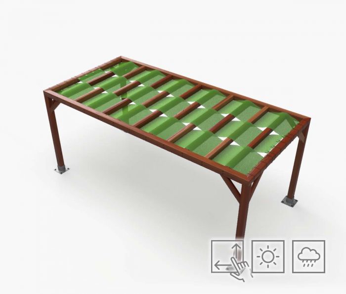 Tenda sa zaštitnom trakom - vodootporna - zelena -W2P