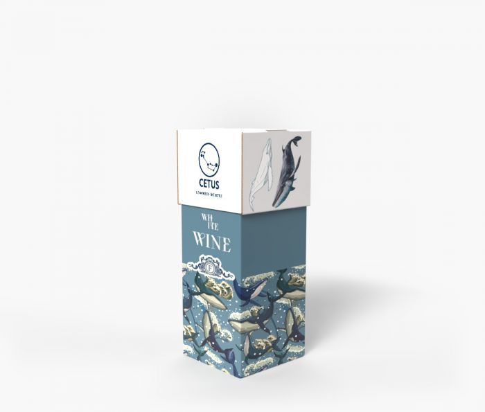 Kutija za vino s poklopcem - za jednu bocu - Catus | Window2Print