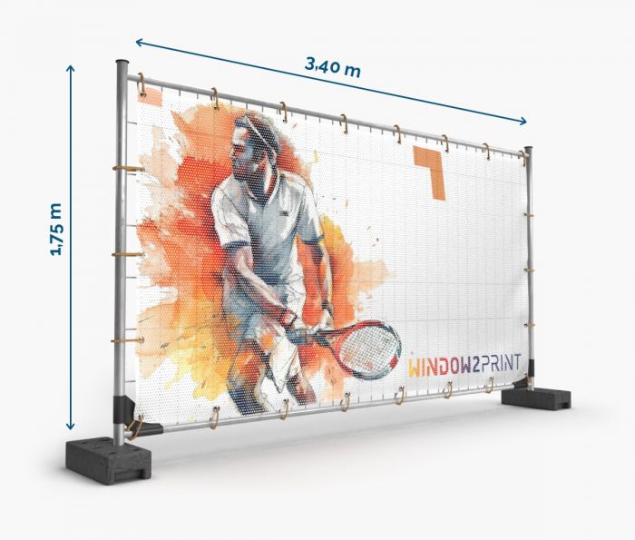 Mesh baner za ogradu 340 x 175 cm - Fan Zone | Window2Print