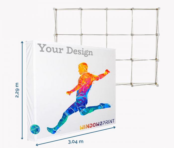 Tkanina Display Hop-Up L / 3x4 - Fan Zone | Window2Print