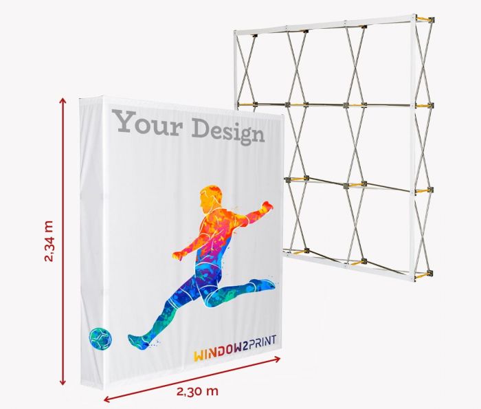 Tkanina Display Hop-Up M / 3x3 - Window2Print