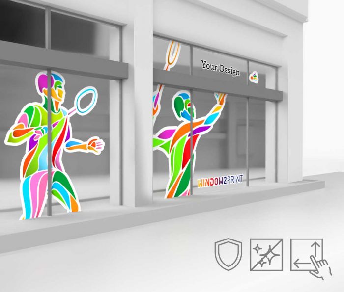 Samoljepljive folije za staklo - Monomerni vinil s mat laminacijom | Window2Print