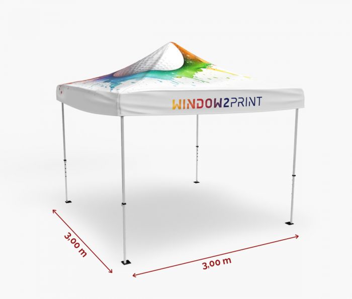 Promotivni šatori srednje veličine 3 x 3 m s krovom - Fan Zone | Window2Print