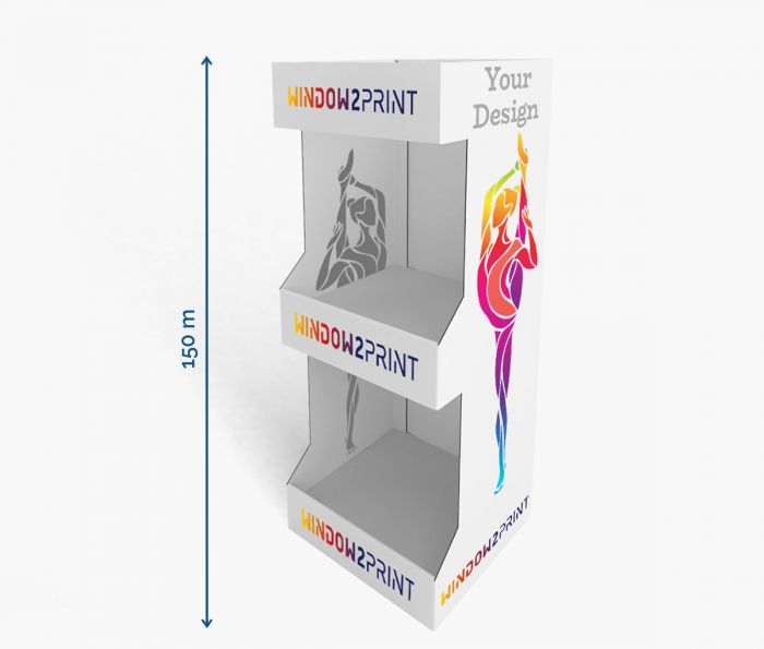 Regaldisplays 5 - 60 x 40 x 150 cm - Window2Print