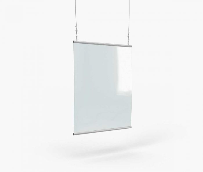 Viseća zaštitna pregrada 70 x 90 cm ✦ Window2Print