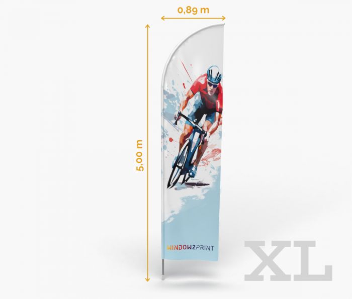 Beachflag Straight XL - Fan Zone | Window2Print