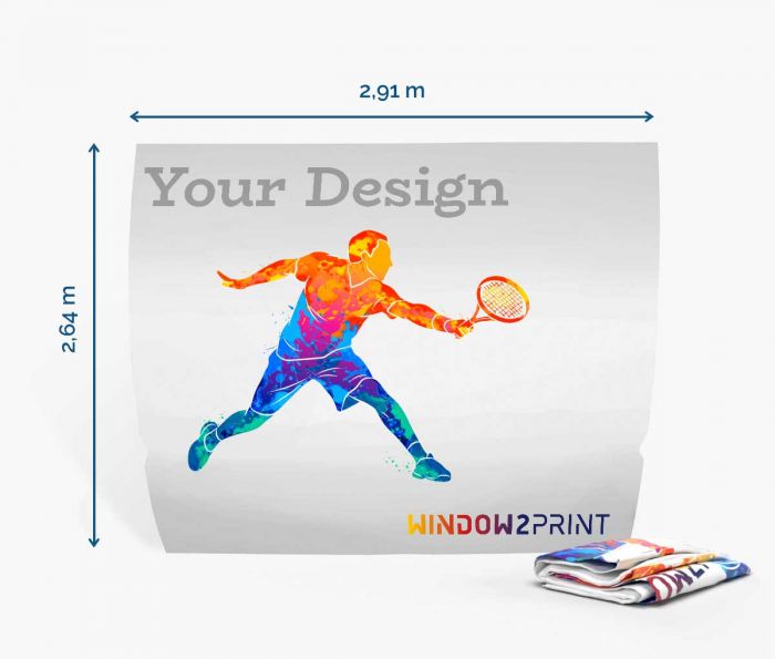 Vertikalni izložbeni štand za tkanine - ispis - W2P