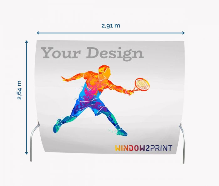 Vertikalni izložbeni štand za tkanine - Window2Print