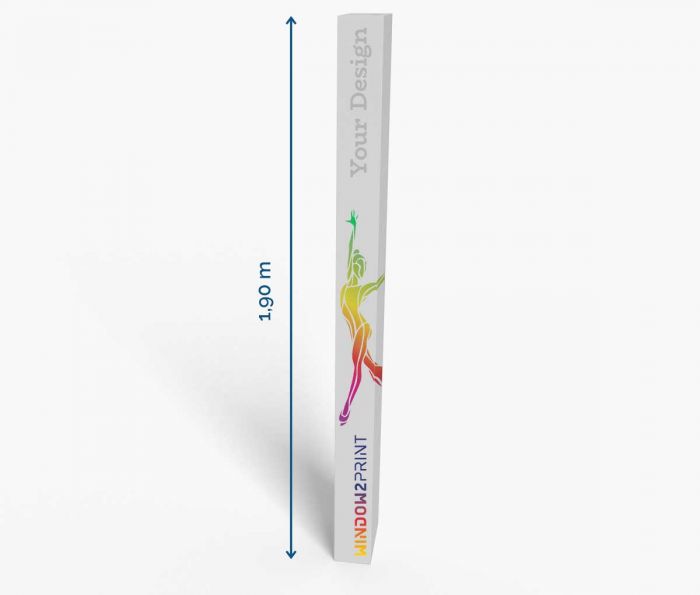 Pravokutni totem 26,6 x 13,4 x 190 cm ✦ Window2Print