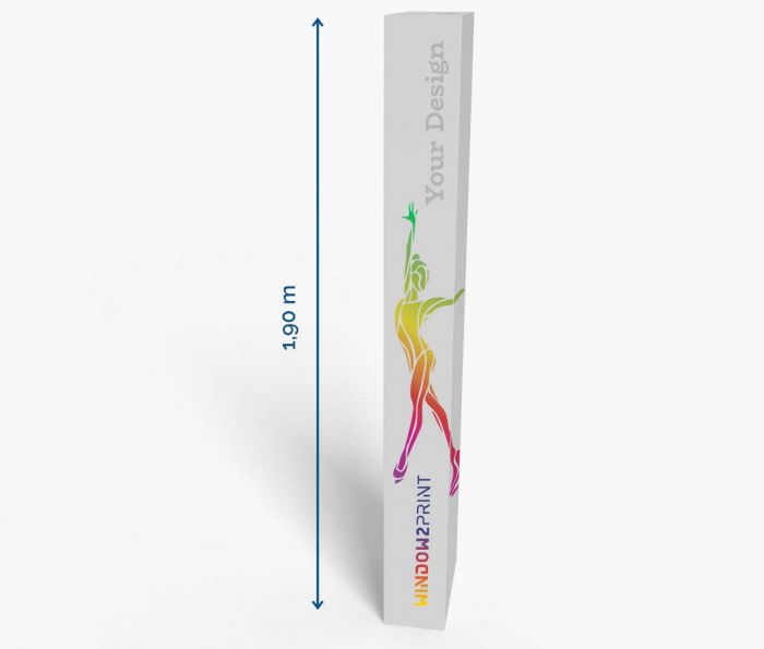 Pravokutni totem 40 x 20 x 190 cm ✦ Window2Print