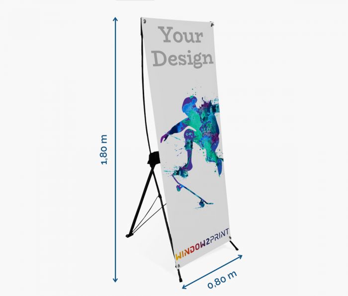 X-banner 80 x 180 cm - Window2Print