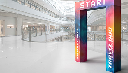 Reklamni luk od kartona - Window2Print