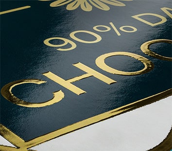 Selektivni 3D Gold lak na samoljepljivim etiketama