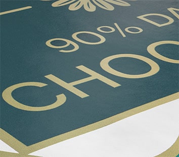 Matno laminiranje na samoljepljivim etiketama