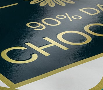 Selektivni 3D lak na samoljepljivim etiketama